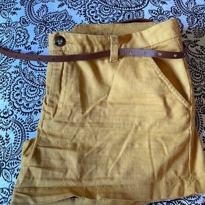 Belted shorts